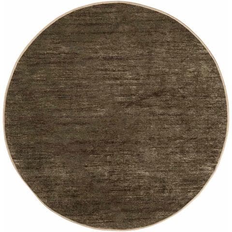 Runner Tappeto MARSA Verde Foresta Ø 120 cm Poliestere e PVC - Foto 1