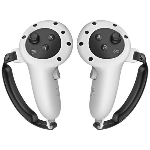 Copri Controller In Silicone + Supporto Per Meta Quest 3s, 3 | Grigio - Foto 1