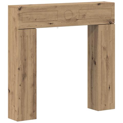 Cornice per camino Rovere Artigianale 102 x 18 x 100,5 cm - Foto 1