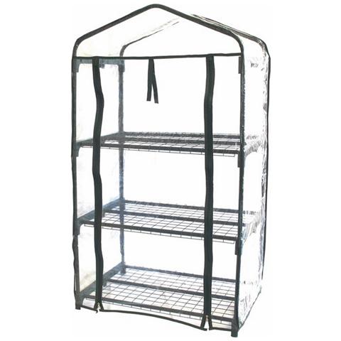 Serra per Giardinaggio con 3 Ripiani 69X49X125H cm con Copertura in Pvc - Foto 1