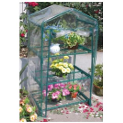 Serra per Giardinaggio con 3 Ripiani 69X49X125H cm con Copertura in Pvc - Foto 3