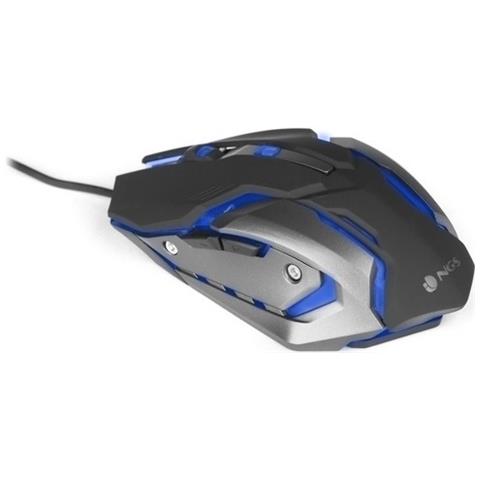 GMX-100 USB Ottico 2400DPI Ambidestro Nero, Grigio mouse - Foto 2