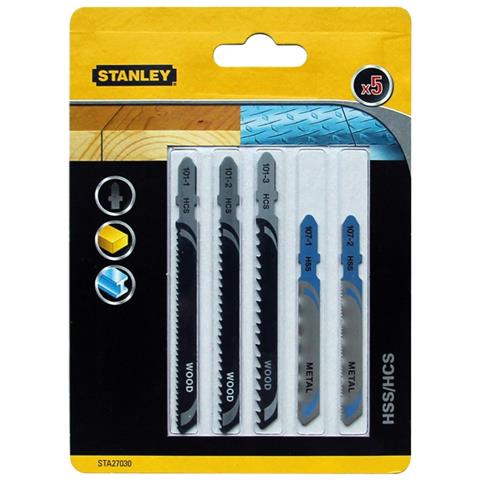 Lama Per Seghetto Alternativo Set Misto - Hcs (3 Pz) Hss (2 Pz) - Blister - Foto 2