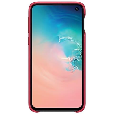 Cover Protettiva in Pelle Galaxy S10e Rosso - Foto 2