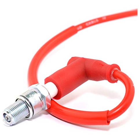 Cappuccio Candela Rosso Alta Tensione Silicone Di Alta Qualità Per Scooter Motocicletta Motosega Tosaerba Decespugliatore Vespa Bw's Aerox Jog-r Derbi Am6 Malaguti F10 F12 Zip Typhoon - Foto 1