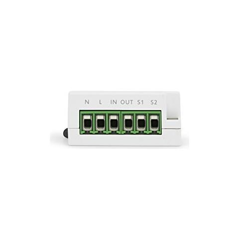Nano On ; Off Regolatore Con Misurazione Della Potenza, Zwave Plus Parete Smartswitch Per Domotica, Zw116 10a Neutro Richiesto, Caractéristique, 0,8 W, 240 V, Bianco, 1,7 X 1,6 X 0,8 Pollici - Foto 3