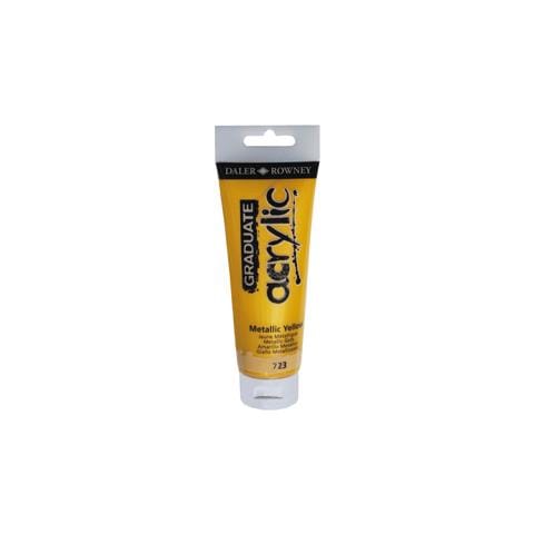Colore Acrilico Fine Graduate Tubo 120ml Giallo Metal - Foto 1