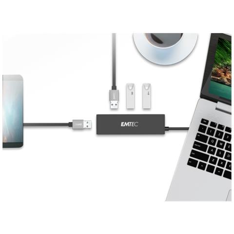 Ultra Slim Usb3,1 4-port Hub T620a - Hub - 4 X Usb 3,1 Gen 1 - Desktop (echubt620a)  - Foto 2