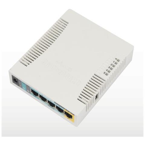 Punto Di Accesso Mikrotik Rb951ui-2hnd 802.11n, 2.4, 10/100 Mbit / s, Porte Ethernet Lan (rj-45) 5, Mu-mimo Sì, Ingresso / uscita Poe - Foto 1