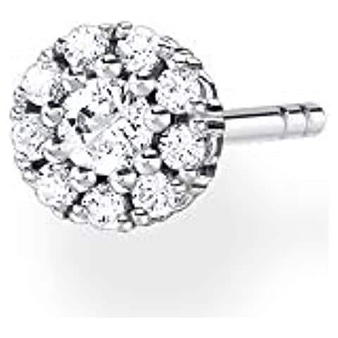 , Orecchini Da Donna In Argento Sterling 925 Con Pietre Bianche. (1)  - Foto 1