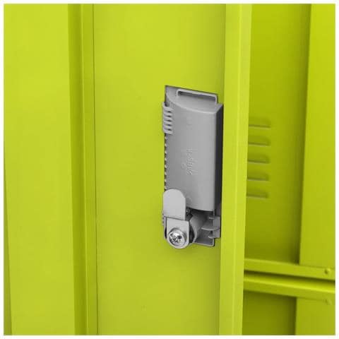Armadietto a Chiave Grigio Chiaro e Verde 90x45x92,5 cm Acciaio - Foto 9