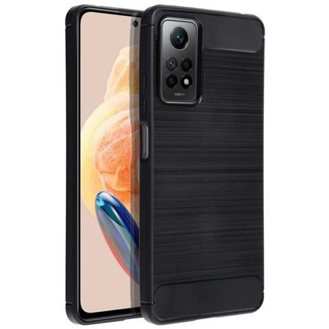 Custodia B-case Tpu Silicone Cover Case Per Xiaomi Redmi Note 12 Pro 4g Carbon Metal Black - Foto 1