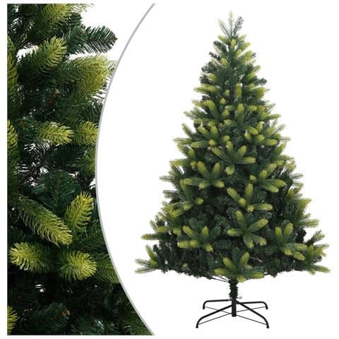 Albero Di Natale Artificiale Incernierato Con Base 210 Cm - Foto 1
