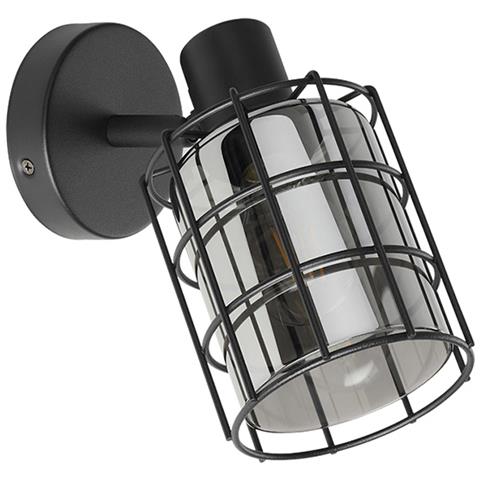 Applique Industrial Consaca 1 Luce Acciaio Nero - Foto 1