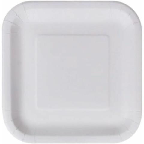 Set Di Piatti Algon Monouso Bianco Cartone Quadrato 23 Cm (36 Unità) - Foto 2