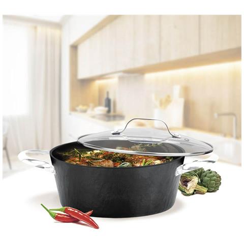 Pentola Con Coperchio Mr-4424 Nero Alluminio Ø 24 Cm 3,5 L - Foto 2