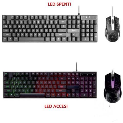 Tastiera e Mouse USB 5902115409028  (Layout QWERTY) Colore Nero - Foto 2