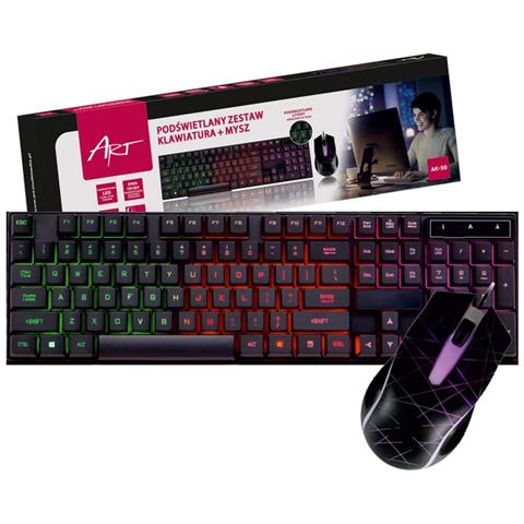 Tastiera e Mouse USB 5902115409028  (Layout QWERTY) Colore Nero - Foto 1