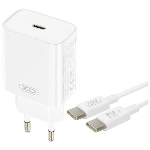 Caricabatterie Usb-c Power Delivery 20w Compatto Con Cavo Usb-c, Bianco - Foto 1