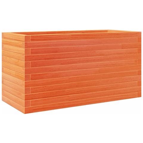 Fioriera Giardino Marrone Cera 90x40x45,5cm Legno Massello Pino - Foto 2