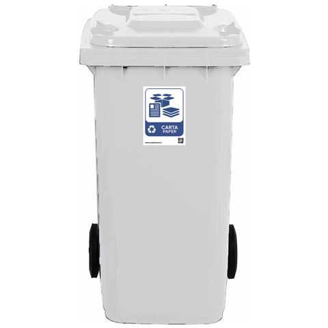 Bidone Per La Raccolta Differenziata Grande 240 Lt Verde Condominio Hotel Ristoranti Certificato Uni En 840 Per Rifiuti E Riciclo - Foto 4