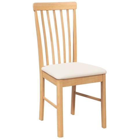 Sedie da Pranzo con Cuscini 2 pz in Legno Massello di Hevea - Foto 10