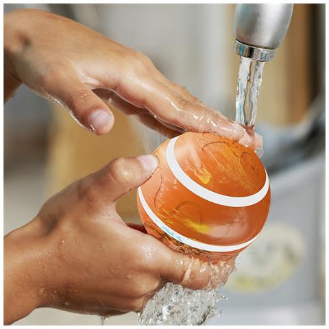 Dam Palla Che Rimbalza. Giocattolo Interattivo Intelligente Per Cani E Animali Domestici. Luce Attivata Dal Movimento. 8x8x8cm. Arancia - Foto 2