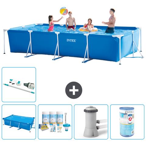 Piscina Fuori Terra - Rettangolo - 450x220x84 Cm - Blu - Include Accessori Coordinati A254 - Foto 1