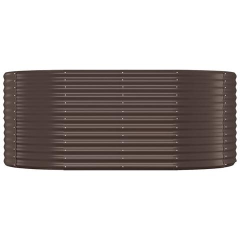 Letto Giardino Acciaio Verniciato Polvere 175x100x68 Cm Marrone - Foto 2