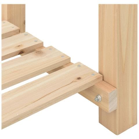 Vaso da giardino  con ripiano 45x45x76 cm in legno massello di abete - Foto 9