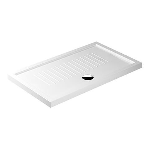 Piatto Doccia Rettangolare In Ceramica Galassia 100x80 Bianco Lucido H 6 Cm Con Antiscivolo - Foto 1