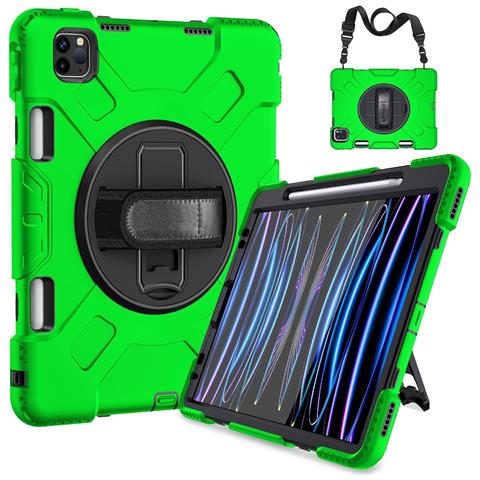 Custodia Per Ipad Mini 6 8.3"" Con Supporto E Tracolla Verde - Foto 1