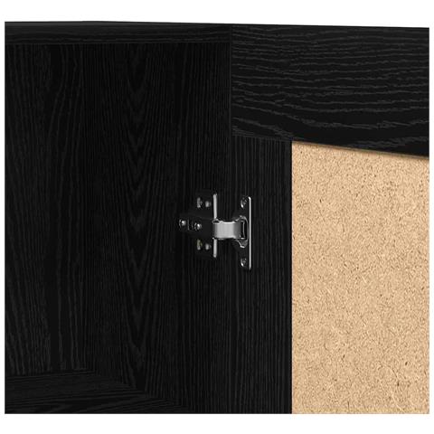 Armadio per Libri Rovere nero 82.5 x 30.5 x 185 cm - Foto 9