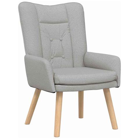 Sedia rilassante Grigio nuvola 63 x 67 x 94 cm Tessuto - Foto 1
