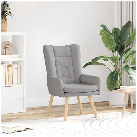 Sedia rilassante Grigio nuvola 63 x 67 x 94 cm Tessuto - Foto 2