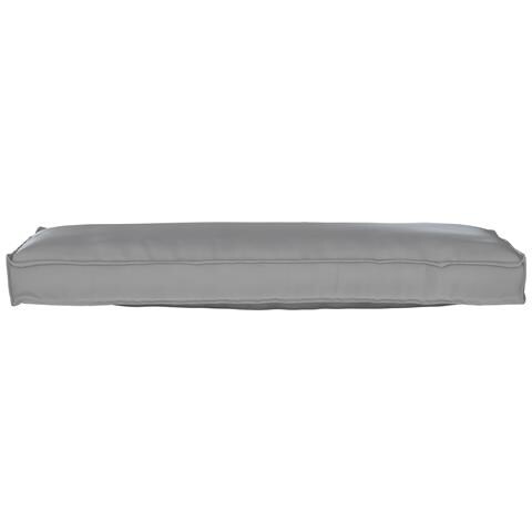 Cuscino per panca pallet Grigio 120 x 40 x 8 cm Tessuto Oxford - Foto 2