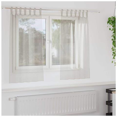 Tende con tende 2 pcs Crema 140x140cm Poliestere - Foto 2