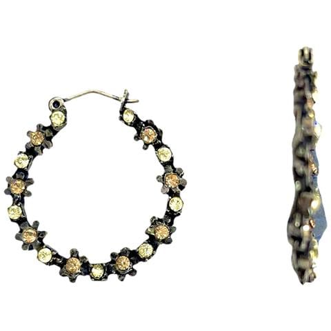 Cerchio Multifiore In Argento 10µ E Cristalli Sw - Foto 2