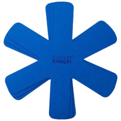 Set Protezioni Per Padelle Space Tre Pezzi In Feltro Per Utensili Da Cucina Protezione Da Graffi E Ammaccature Colore Blu - Foto 1