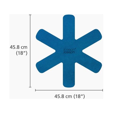 Set Protezioni Per Padelle Space Tre Pezzi In Feltro Per Utensili Da Cucina Protezione Da Graffi E Ammaccature Colore Blu - Foto 3