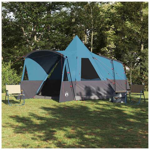 Tenda Teepee con tetto con archiviazione Blu 720 x 465 x 295 cm - Foto 2
