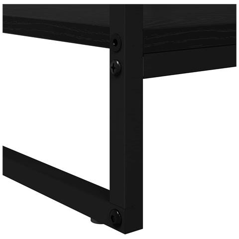 Tavolino da salotto Rovere Nero 80 x 50 x 40 cm - Foto 9