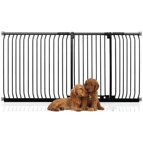 Bettacare Cancelletto Per Cani Elite Extra Alto, 207cm - 216cm, Nero Opaco, Extra Alto Con 100cm Di Altezza - Foto 1