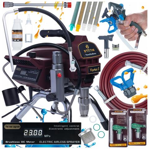 Zenthril Vortex E - Set Agitatore Verniciatura 3000w 20mpa 3,5l /min | Tecnologia Powerxcellence | Vernici A Base Acqua E Solvente - Foto 1