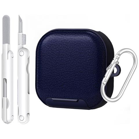 Custodia Protettiva Compatibile Con Samsung Buds 4 / 4 Pro Con Chiusura Sicura E Penna Di Pulizia Blue - Foto 1