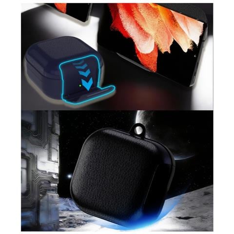 Custodia Protettiva Compatibile Con Samsung Buds 4 / 4 Pro Con Chiusura Sicura E Penna Di Pulizia Blue - Foto 3