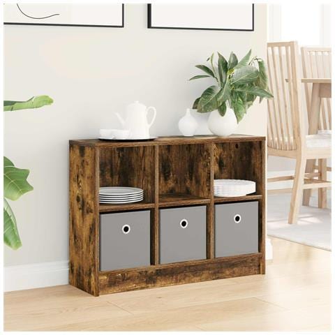 Credenza con cassetto Rovere fumé 73,5 x 22,5 x 53,5 cm - Foto 2