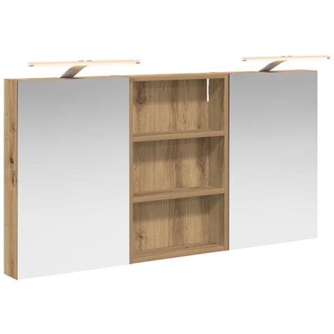 Set di Armadi da Bagno con porta 3 pcs 120 x 10,5 x 60,5 cm - Foto 1