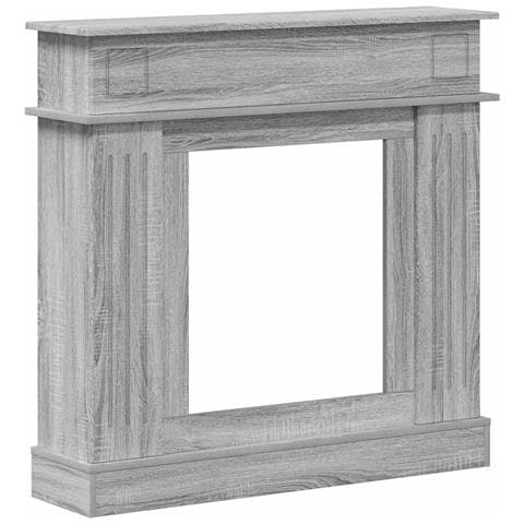 Cornice per camino Sonoma grigio 102 x 26 x 100 cm - Foto 1