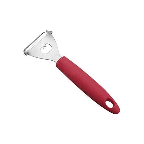 60352 - Pelapatate dentellato T INOX. -Rosso - Foto 1